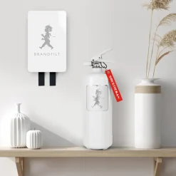 Manta ignífuga Solstickan 16x2,7x25 cm, Blanco alto brillo