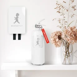 Manta ignífuga Solstickan 16x2,7x25 cm, Blanco alto brillo