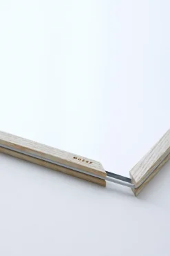 Marco de fresno Moebe A4 23,4x31,7 cm, Transparent, Wood, Black