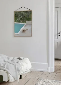 Marco de roble Moebe 50x70 cm, Transparent, Wood, Black