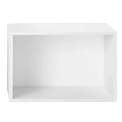 Módulo de estantería Stacked 2.0 con fondo, large, blanco