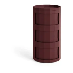 Mesa auxiliar Facet Cabinet 30, Burgundy