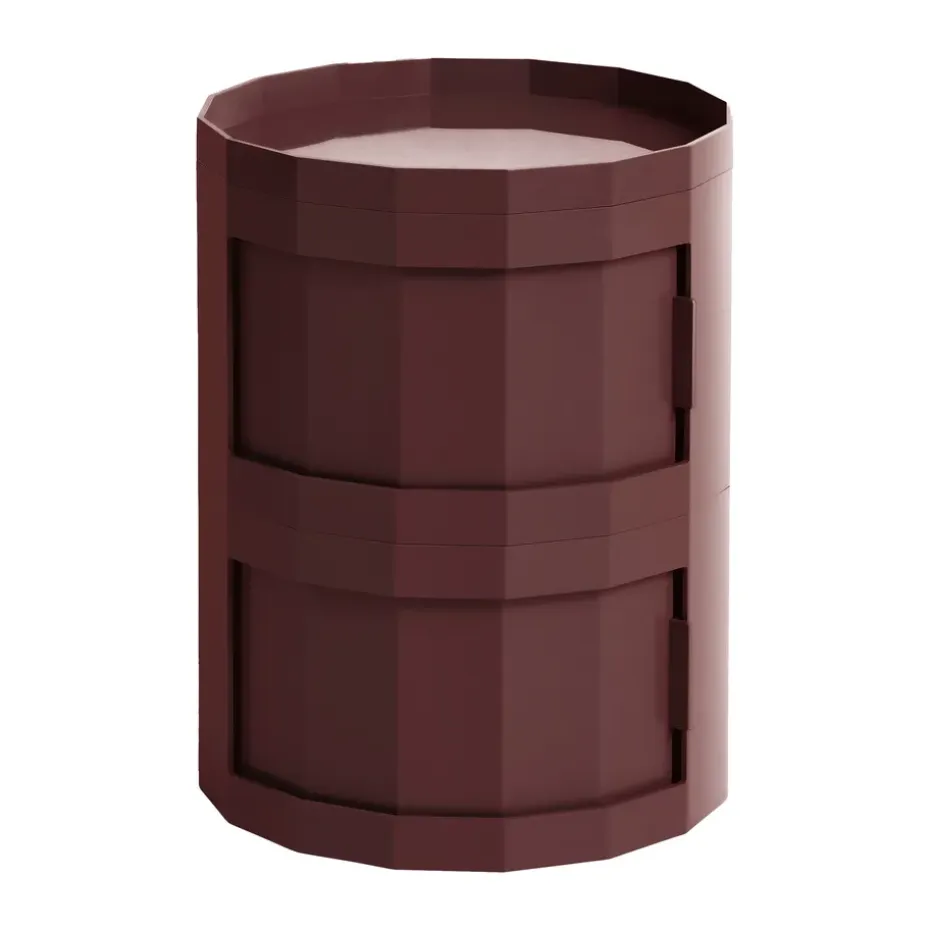 Mesa auxiliar Facet Cabinet 20, Burgundy