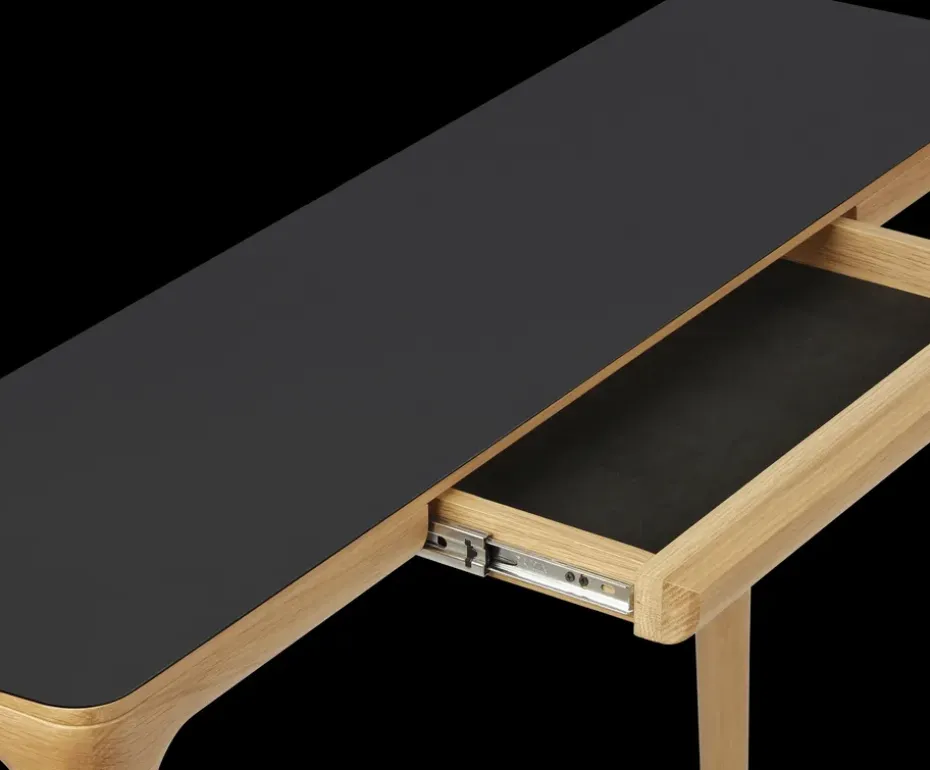 Mesa auxiliar Heart'n'Soul 120 cm, Oak-obsidian black