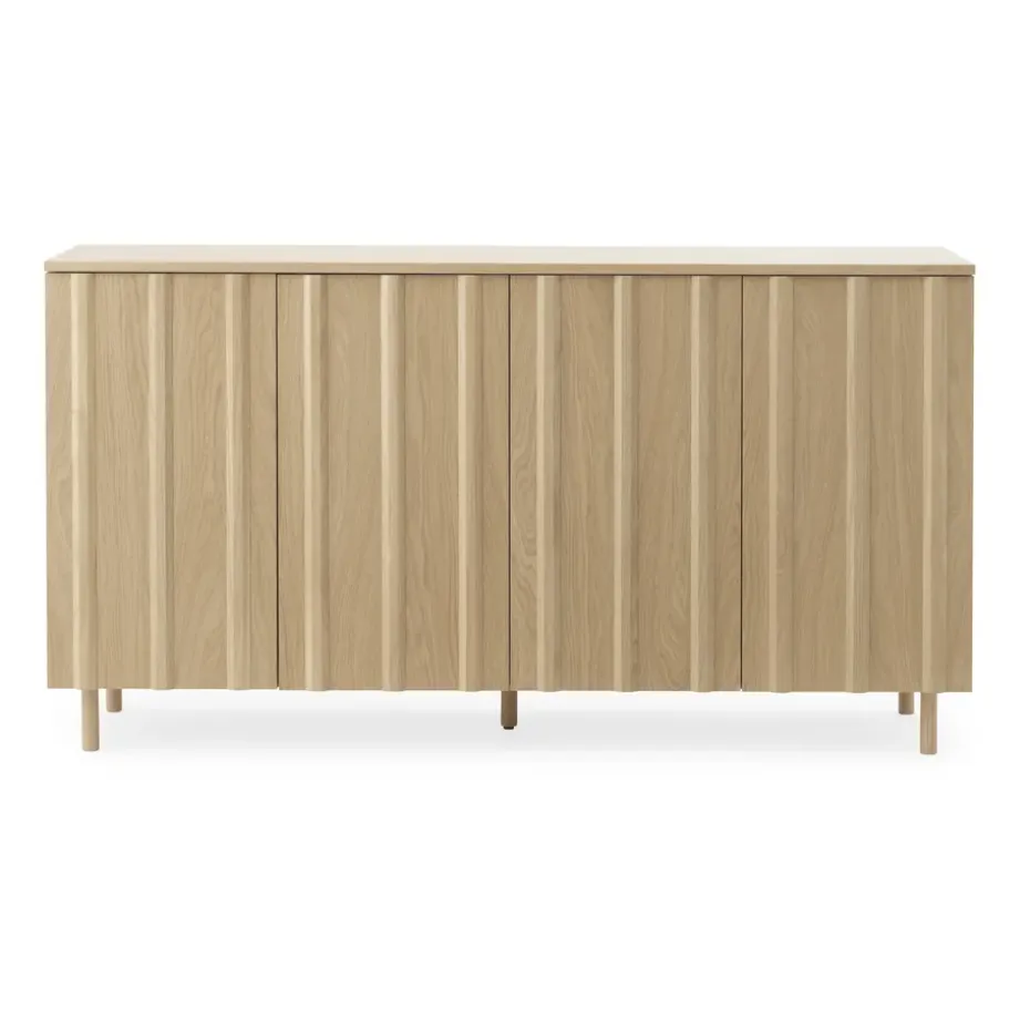 Mesa auxiliar Rib 45x159 cm, Oak