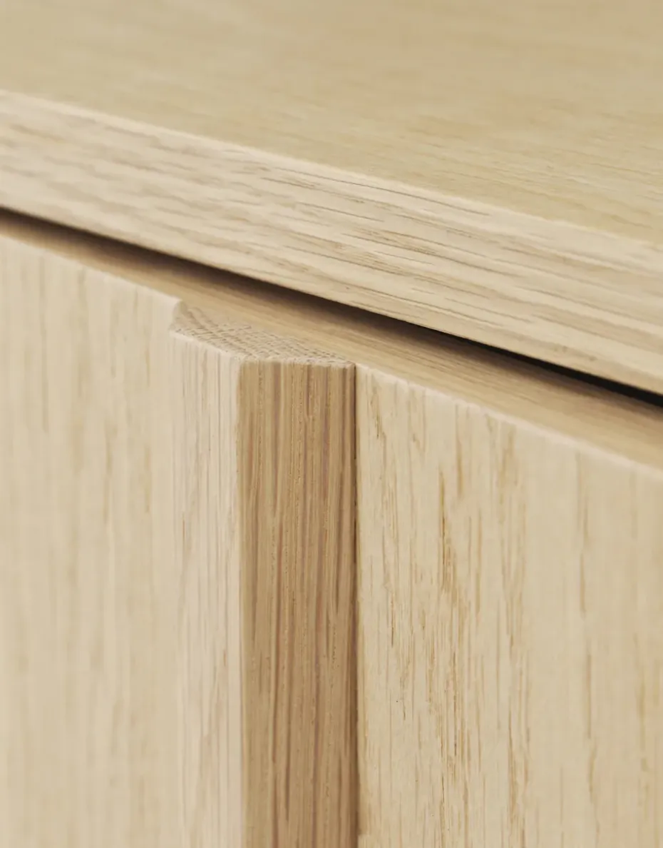 Mesa auxiliar Rib 45x159 cm, Oak