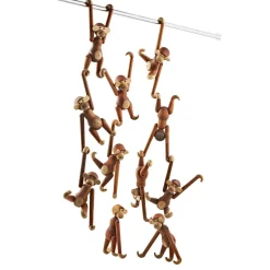 Mono de madera pequeño, teca-madera de limba 20 cm
