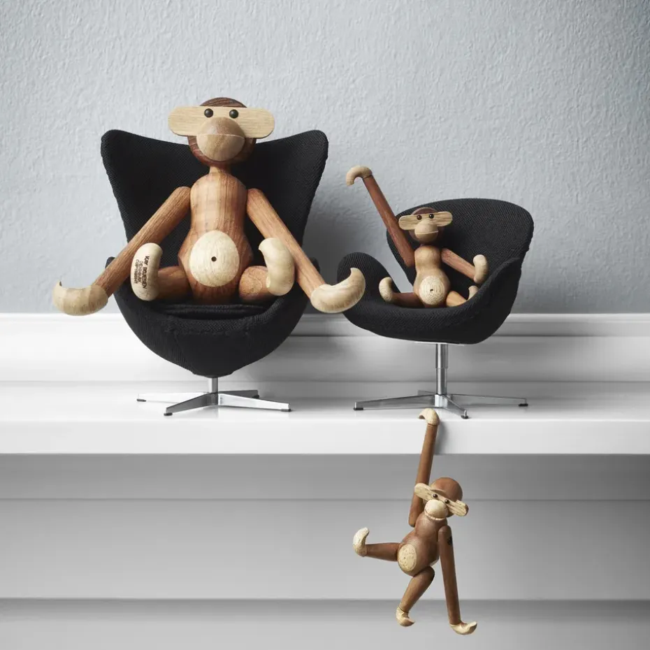 Mono mini Kay Bojesen, Teca-madera de limba