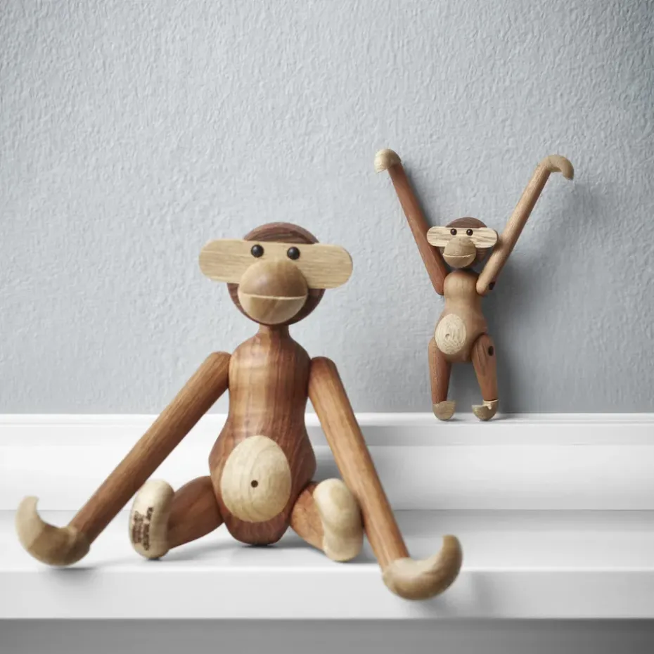 Mono mini Kay Bojesen, Teca-madera de limba