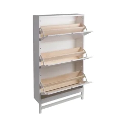 Mueble zapatero Falsterbo, Blanco, 3 compartimentos