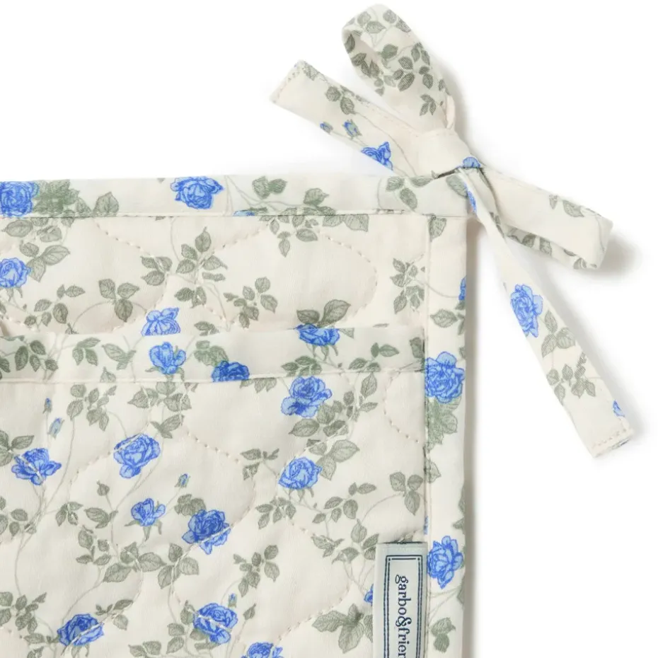 Organizador de cama acolchado Dainty satin, 18x43 cm