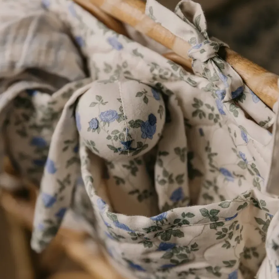 Organizador de cama acolchado Dainty satin, 18x43 cm