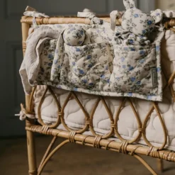 Organizador de cama acolchado Dainty satin, 18x43 cm