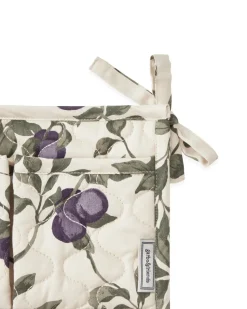 Organizador de cama acolchado satin Plum, 43x18cm