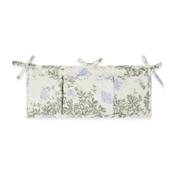 Organizador de cama acolchado satin Plumbago, 43x18cm