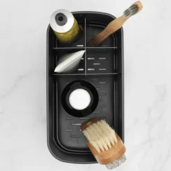 Organizador para el baño ReNew Brabantia, gris oscuro
