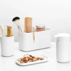 Organizador para el baño ReNew Brabantia, blanco