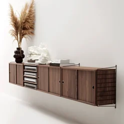 Panel de pared String, Beige, 50x30 cm, paquete de 1