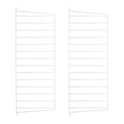 Panel de pared String, Blanco, 75x30 cm, paquete de 2