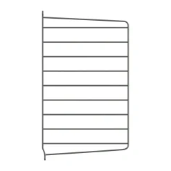 Panel de pared String, Gris oscuro, 50x30 cm, paquete de 1