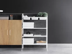 Panel de suelo String, Negro, 115x30 cm, paquete de 1