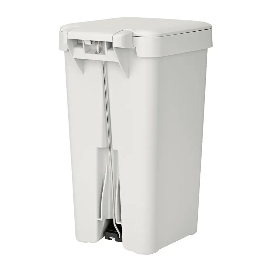 Papelera con pedal StepUp de 10 L, Gris claro