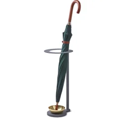 Paragüero Monokel, gris-latón