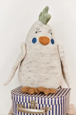 Peluche Kai parakeet, Offwhite-light mint