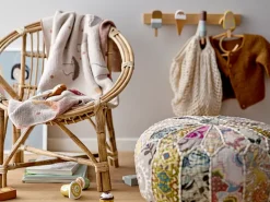 Percha Aranya ratán 17x30 cm, Natur