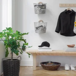 Percha para cesta Korbo madera, fresno