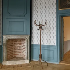 Perchero Babe, Acero con cobre - cinturón de cuero marrón