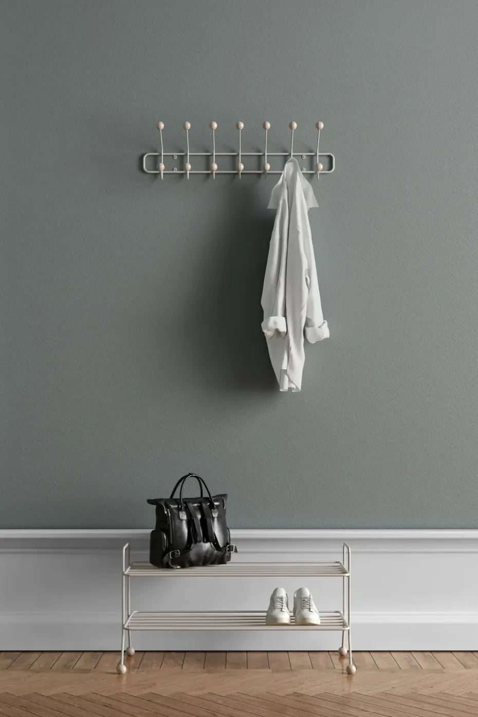 Perchero Bill Horizontal L, Greige