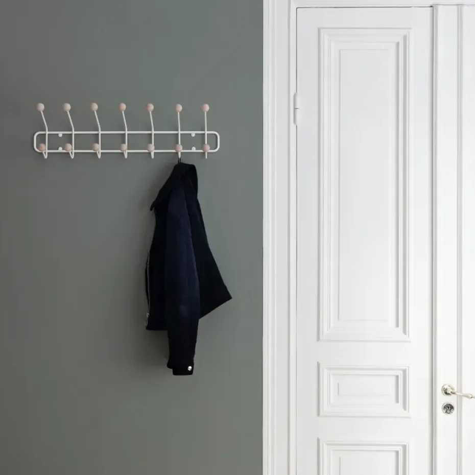 Perchero Bill Horizontal S, blanco