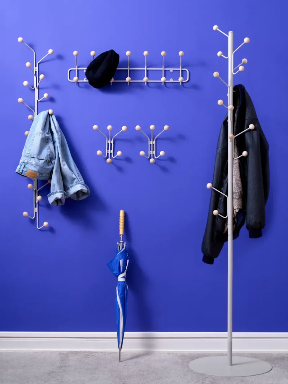 Perchero Bill Vertical, Greige