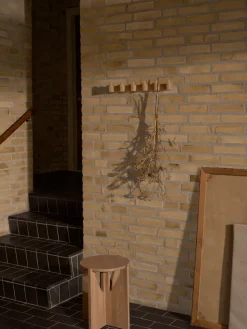 Perchero Column 49 cm, Roble aceitado claro