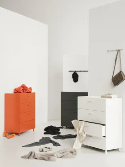 Perchero con pomos Relief small 41 cm, Beige