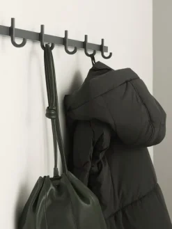 Perchero con pomos Relief large 123 cm, Gris