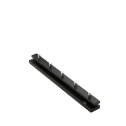 Perchero Cutter, Roble teñido en negro, 5 pomos