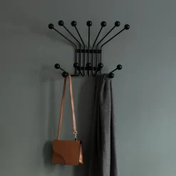 Perchero de pared Bill L, negro