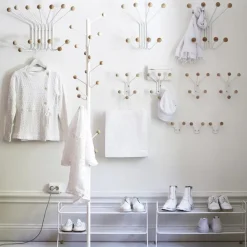 Perchero de pared Bill L, blanco