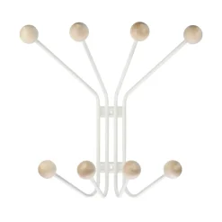 Perchero de pared Bill S, blanco