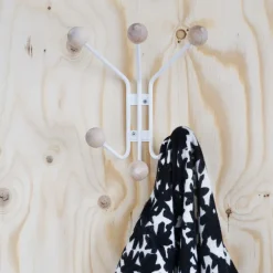 Perchero de pared Bill XS, blanco