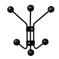 Perchero de pared Bill XS, negro