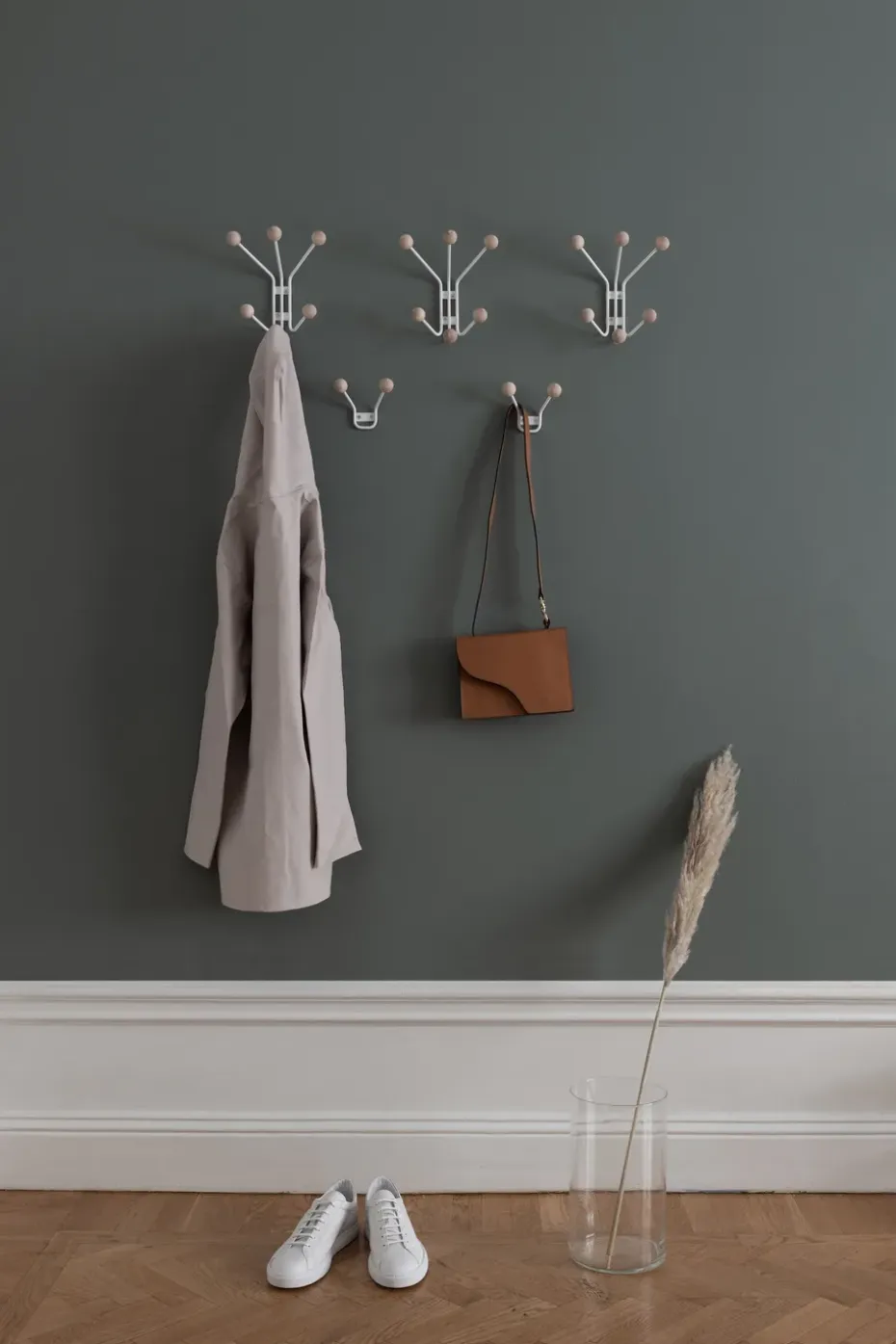 Perchero de pared Bill XS, Greige