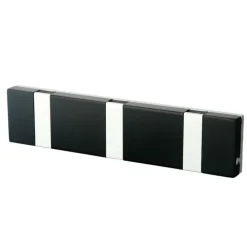 Perchero de pared Knax 20 cm, negro