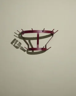 Perchero de pared Marcel, Wine red