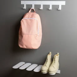 Perchero de pared Only Hooks, blanco