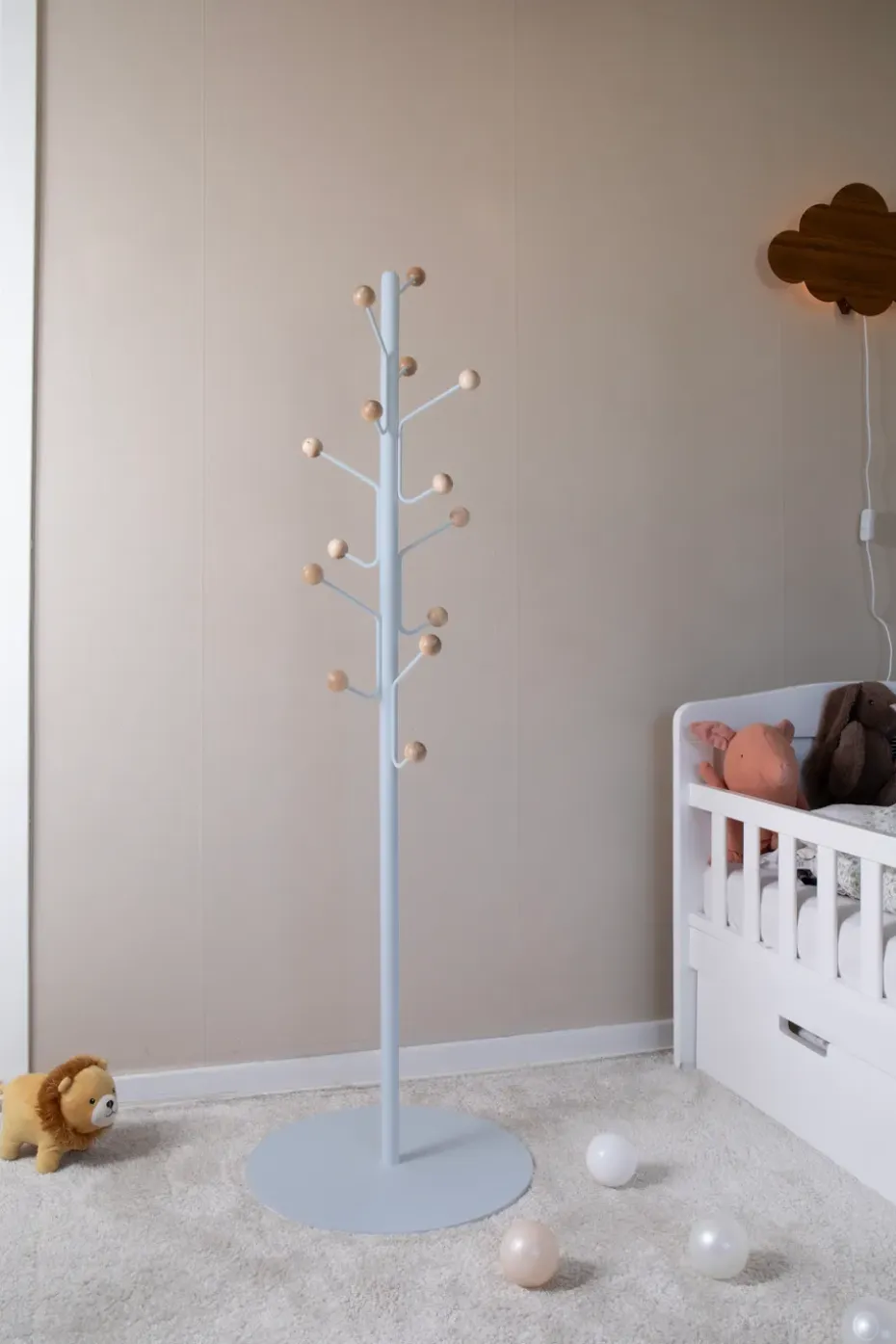 Perchero de pie Bill junior, Azul paloma