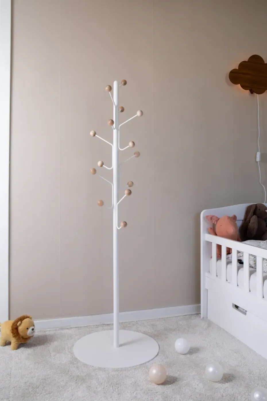 Perchero de pie Bill junior, Blanco