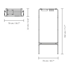 Perchero Lean On Me, Acero